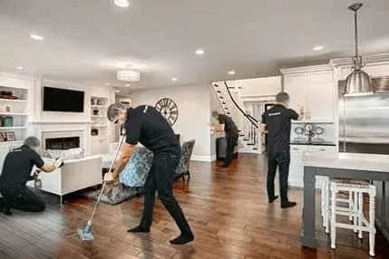 Cleaning a home interior