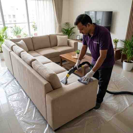 5 Seater Fabric Sofa Cleaning in delhi