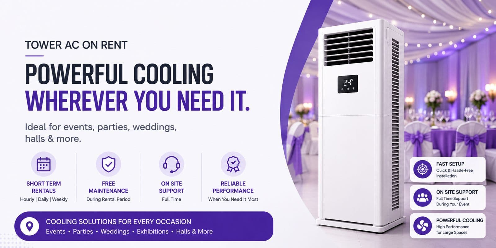 tower AC on rent in mumbai